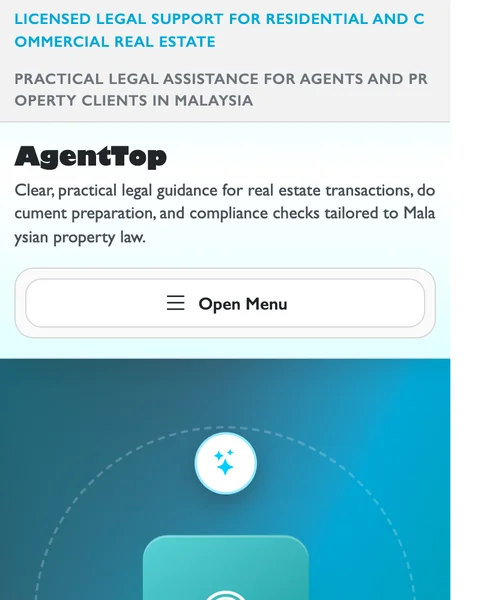 マレーシアの不動産法務サービス「AgentTop」の英語ページ