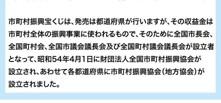 昭和54年に財団法人全国市町村振興協会が設立された経緯を説明する文章